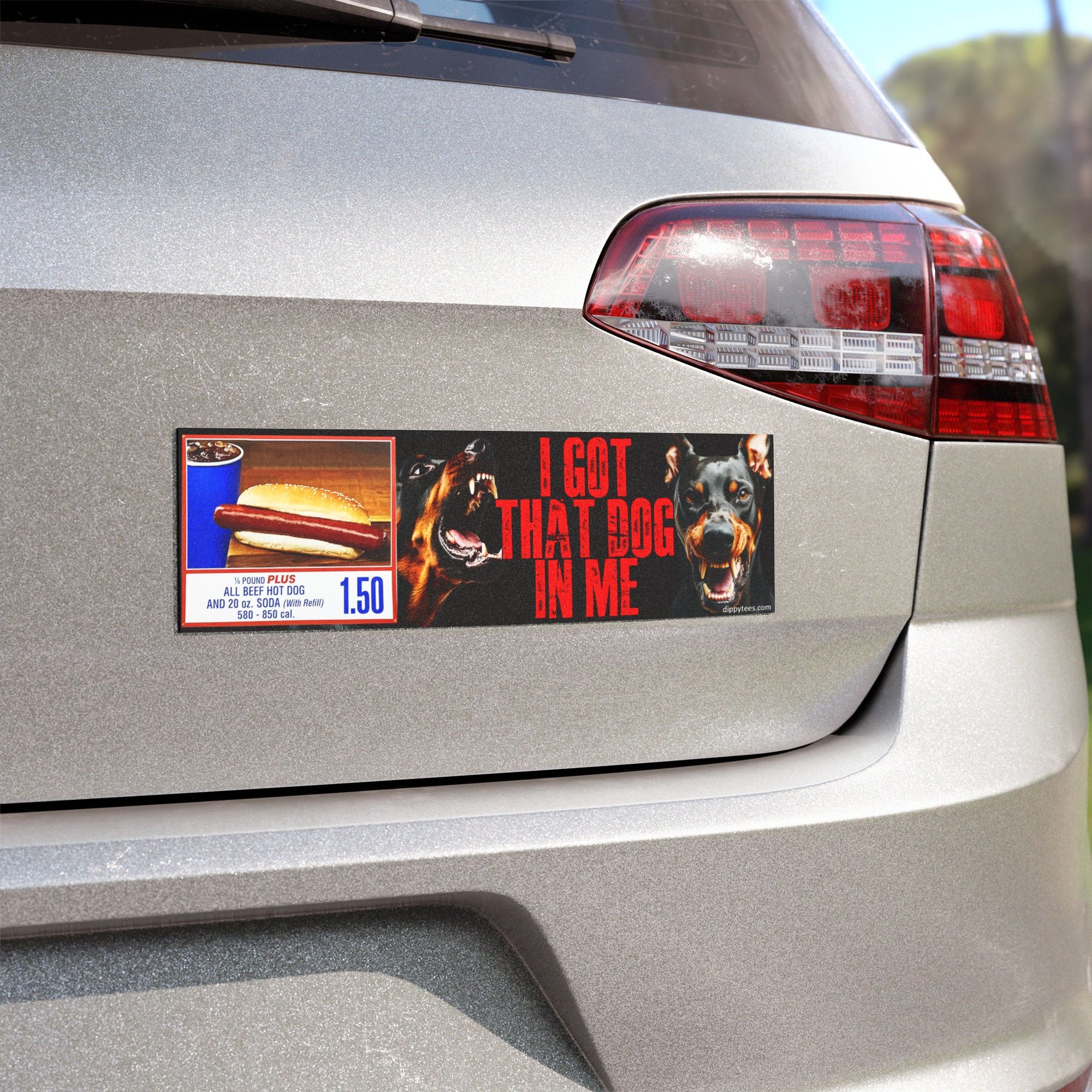 I Got That Dog In Me Car Magnet