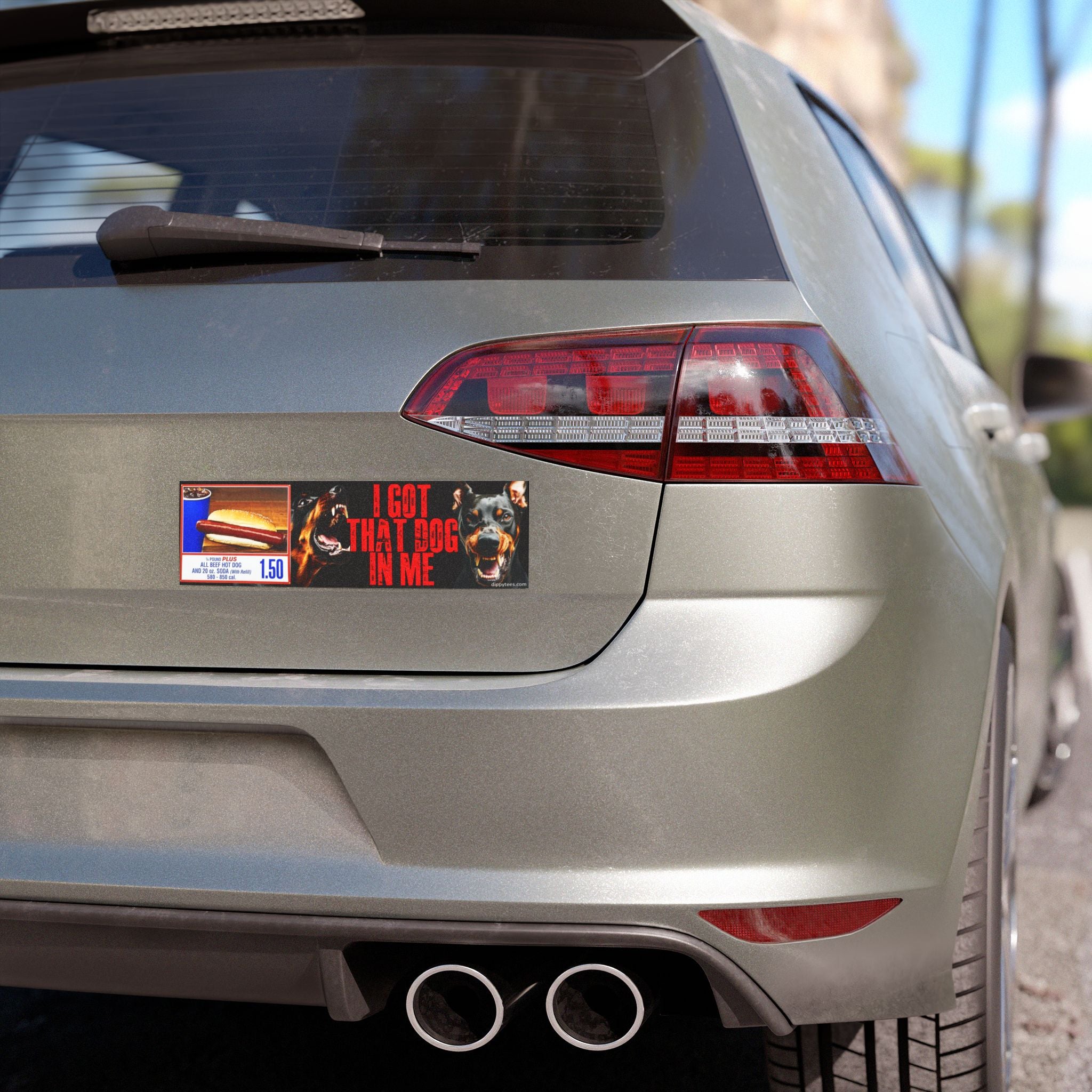 I Got That Dog In Me Car Magnet