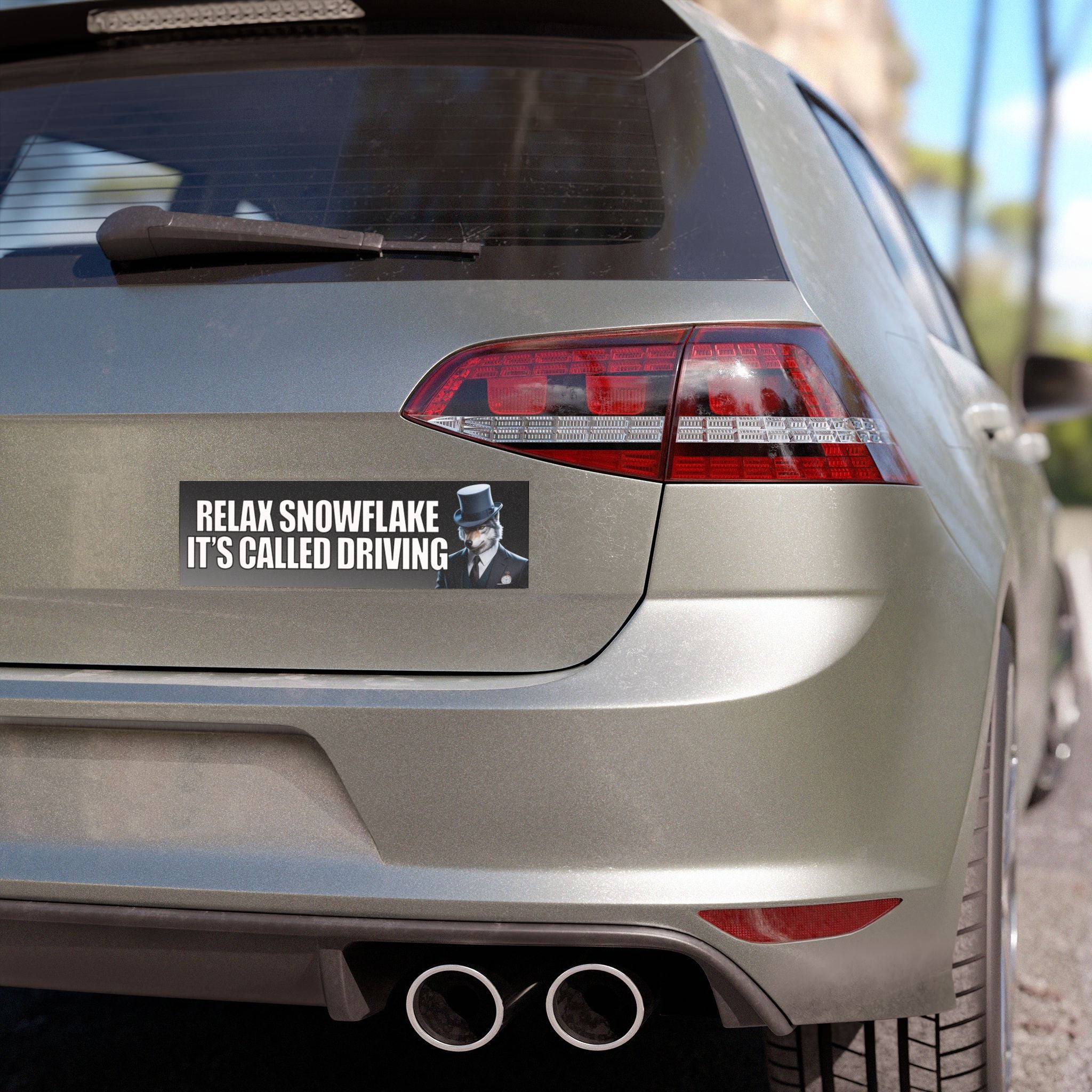 Relax Snowflake It's Called Driving Car Magnet