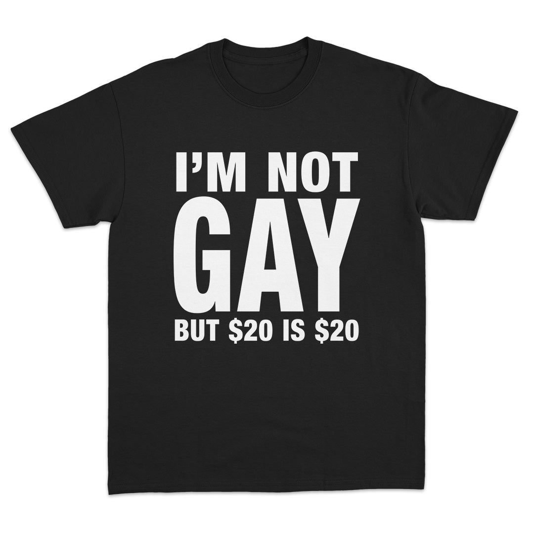 I'm Not Gay But $20 is $20 T-Shirt