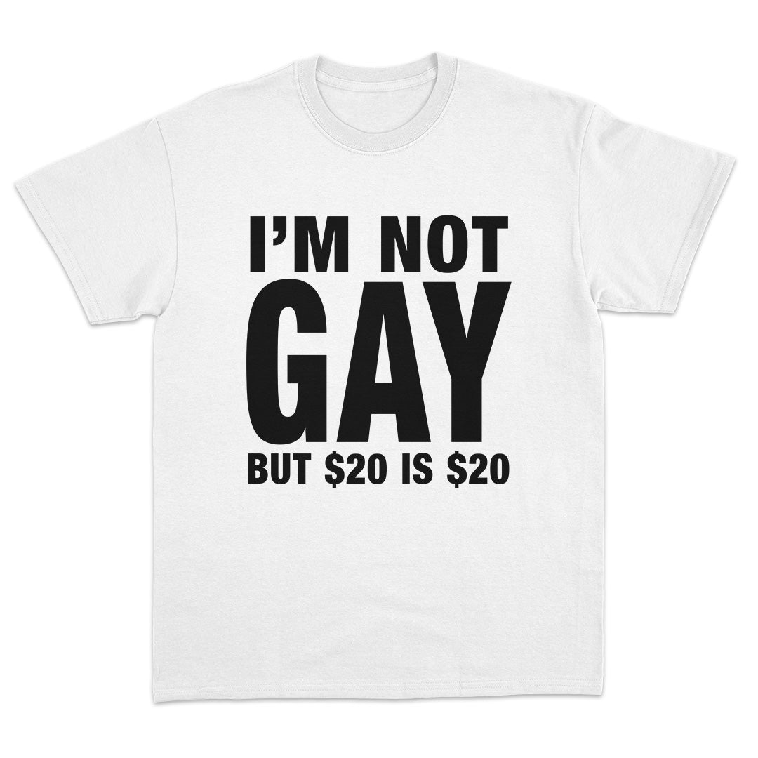 I'm Not Gay But $20 is $20 T-Shirt
