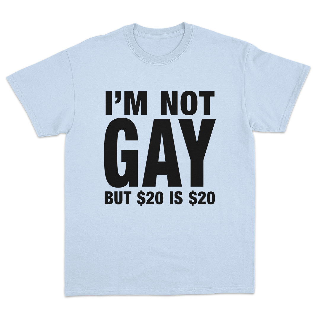 I'm Not Gay But $20 is $20 T-Shirt