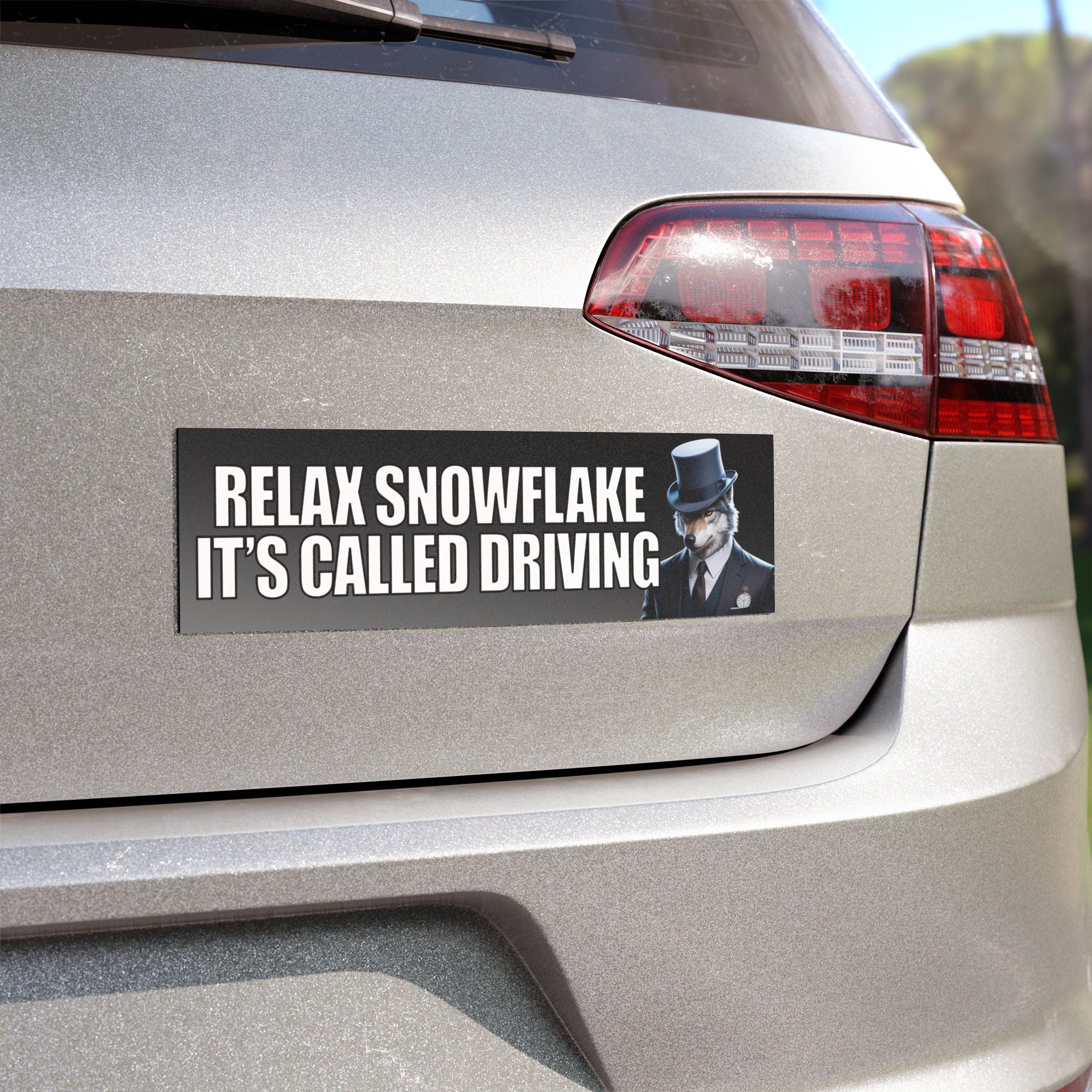 Relax Snowflake It's Called Driving Car Magnet