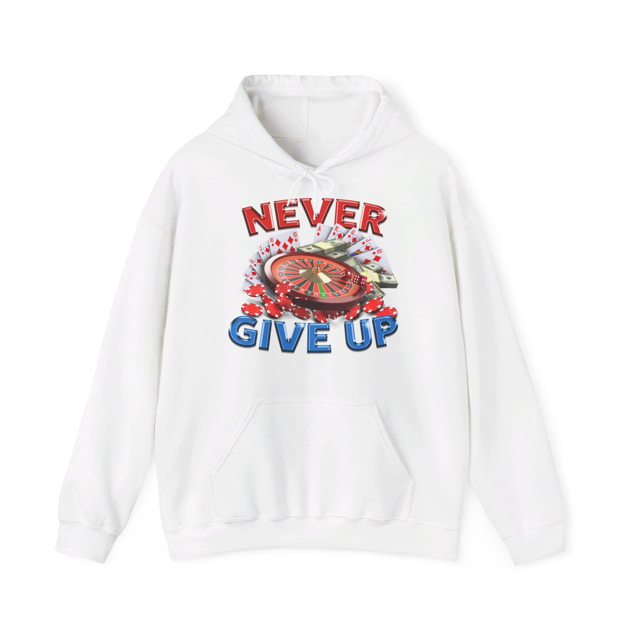 Never Give Up Hoodie – Dippy Tees