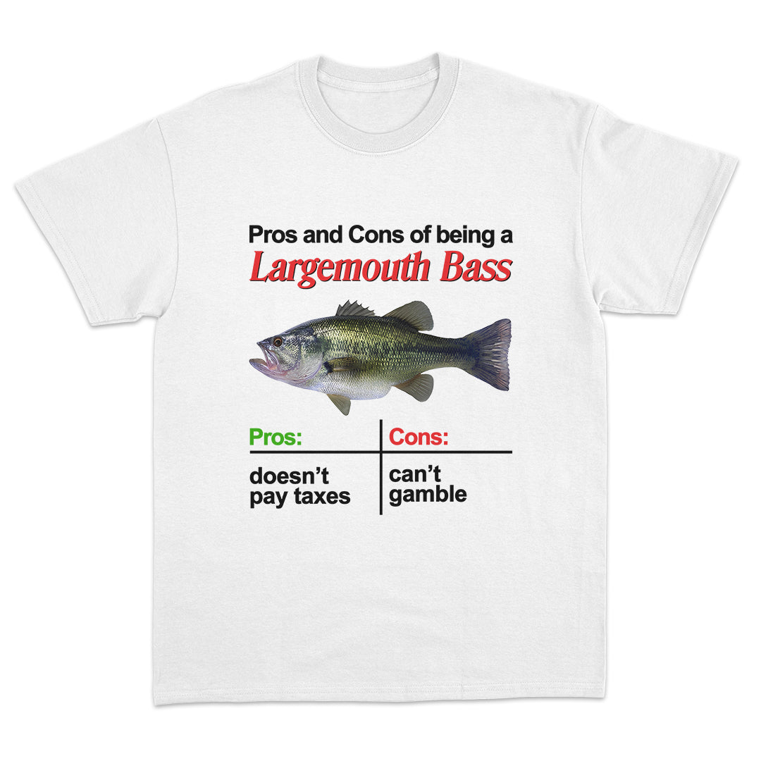 Pros And Cons of Being a Largemouth Bass T-Shirt