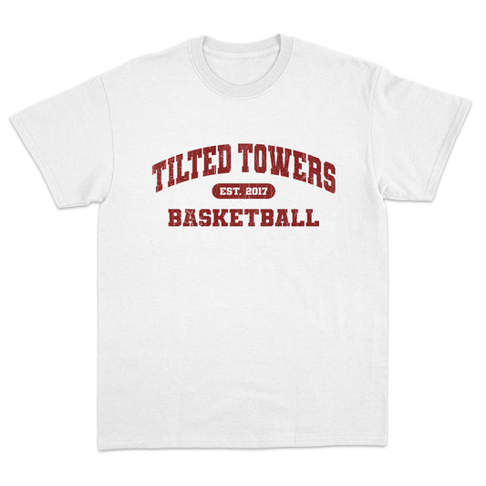 Tilted Towers Basketball T-shirt