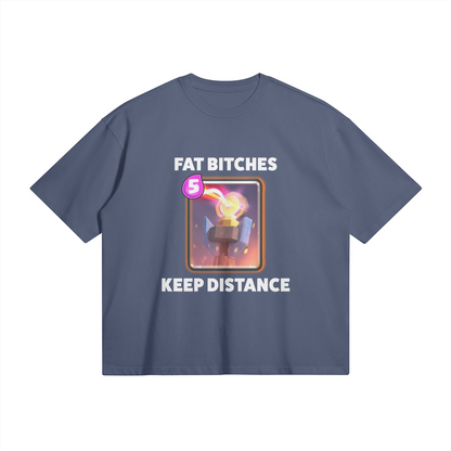 Fat Bitches Keep Distance Premium Boxy T-shirt